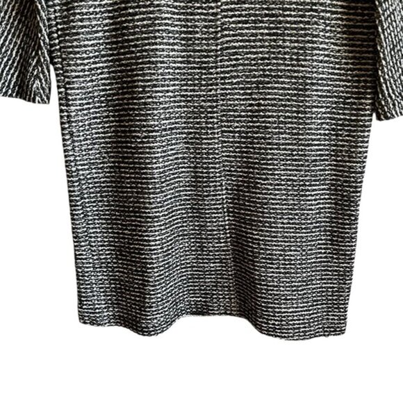 Massimo Dutti Shift Dress Medium Black & White Tweed - Picture 8 of 15
